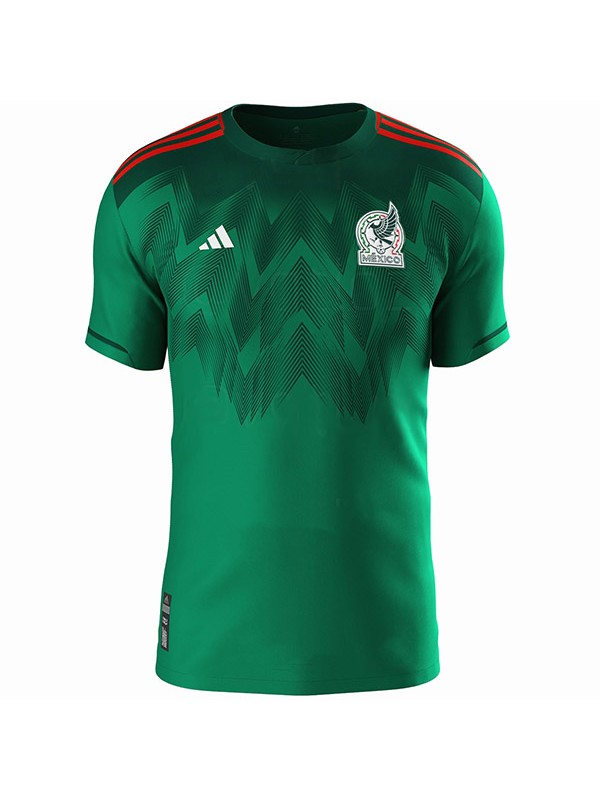 Mexico home jersey soccer uniform men's first football tops sport shirt 2022